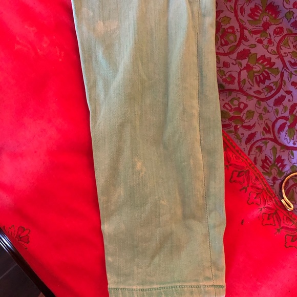 Teal Maternity Pants Ankle Length - Picture 7 of 8